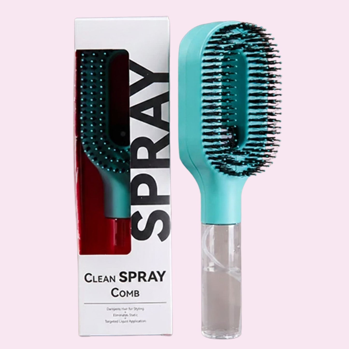 Cepillo desenredante 2 en 1 con pulverizador