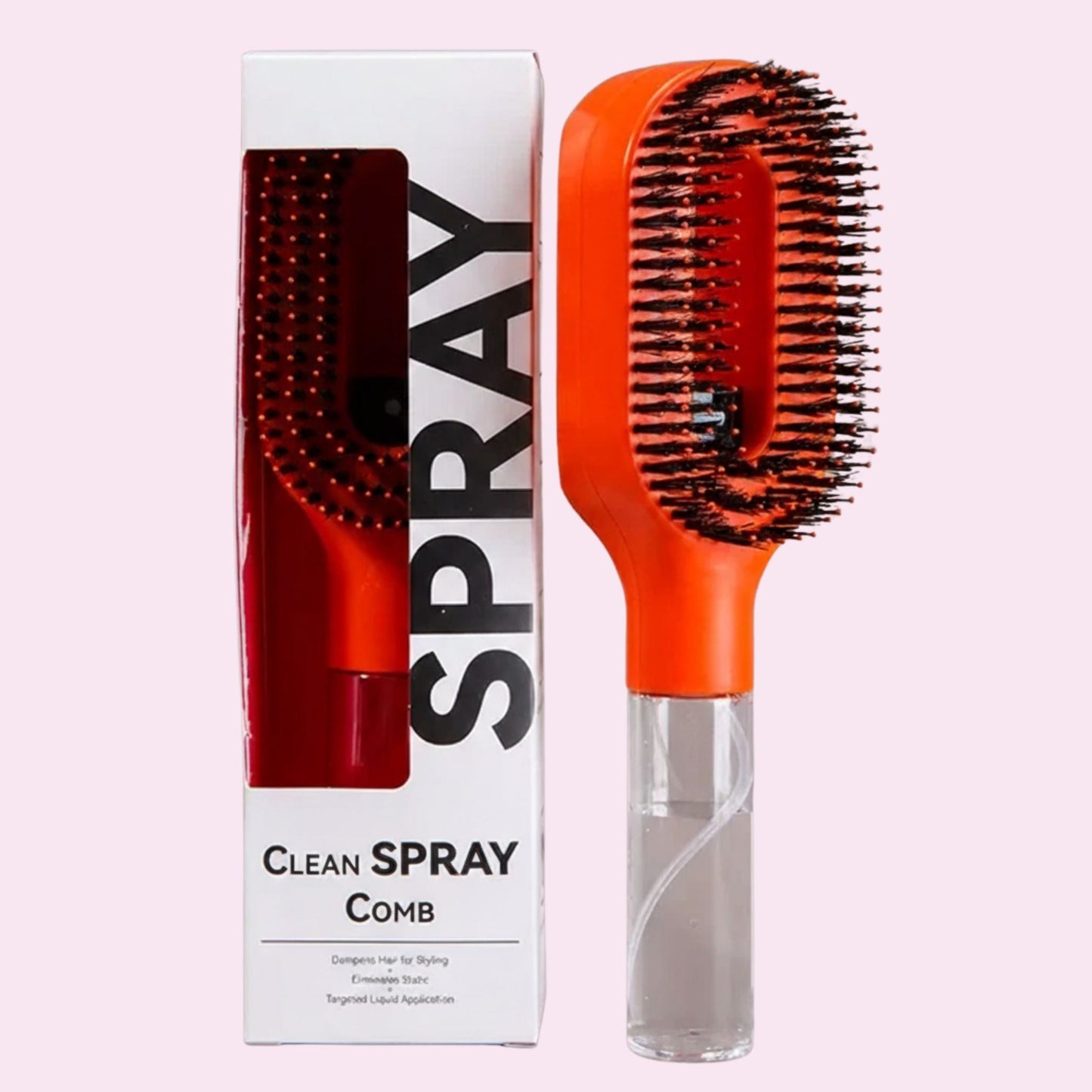 Cepillo desenredante 2 en 1 con pulverizador