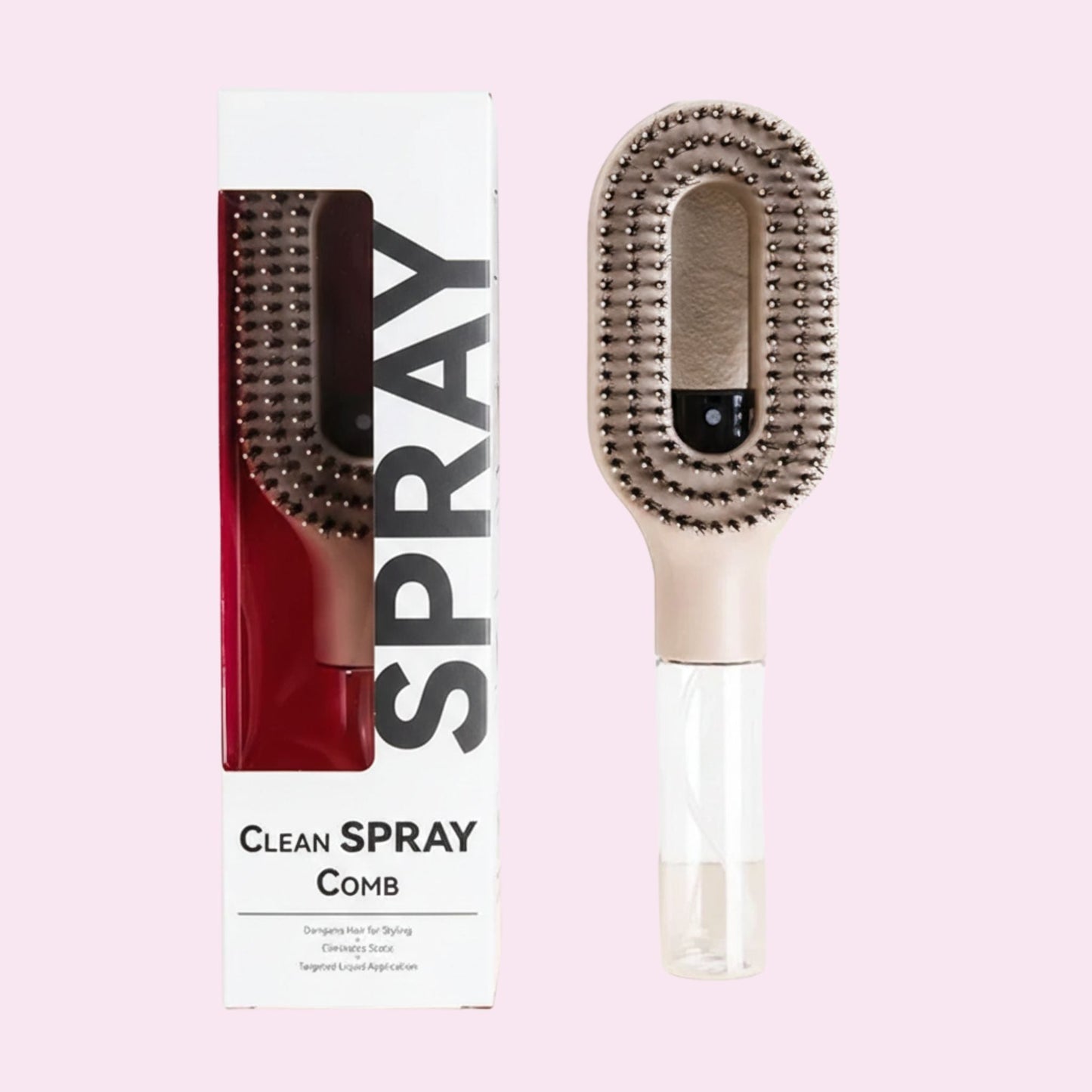 Cepillo desenredante 2 en 1 con pulverizador