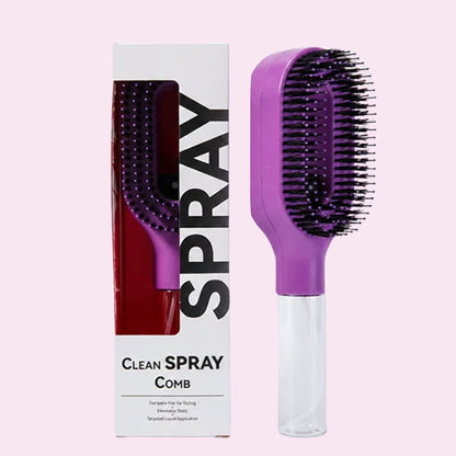 Cepillo desenredante 2 en 1 con pulverizador