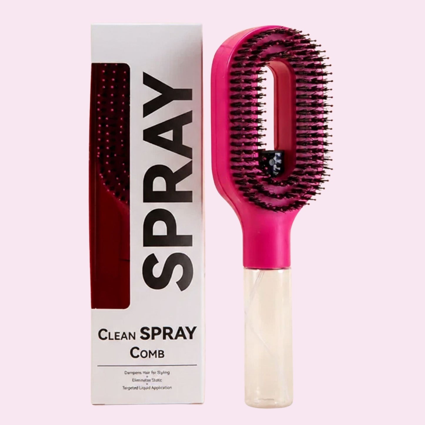 Cepillo desenredante 2 en 1 con pulverizador